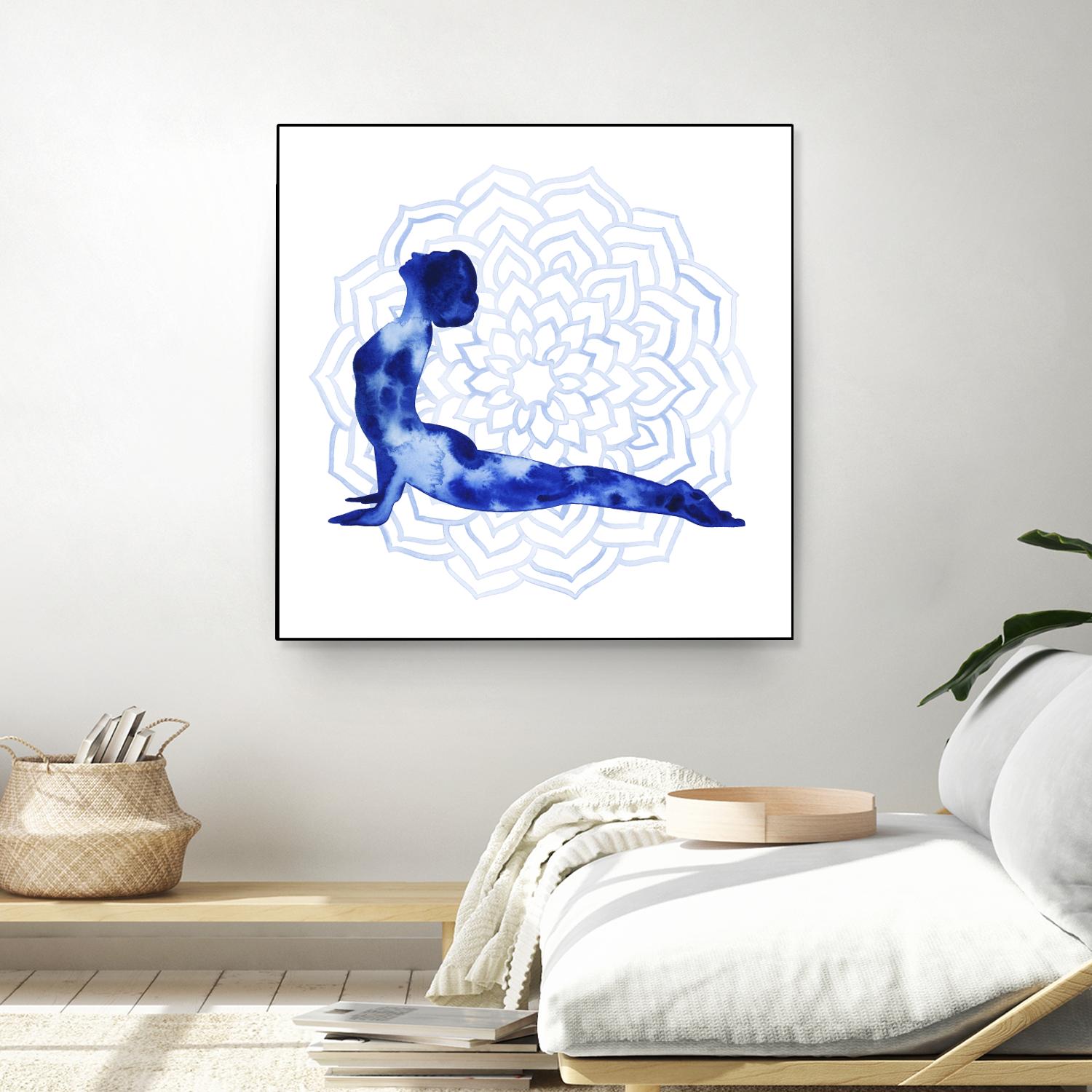 Yoga Flow VI by Grace Popp on GIANT ART - blue leisure