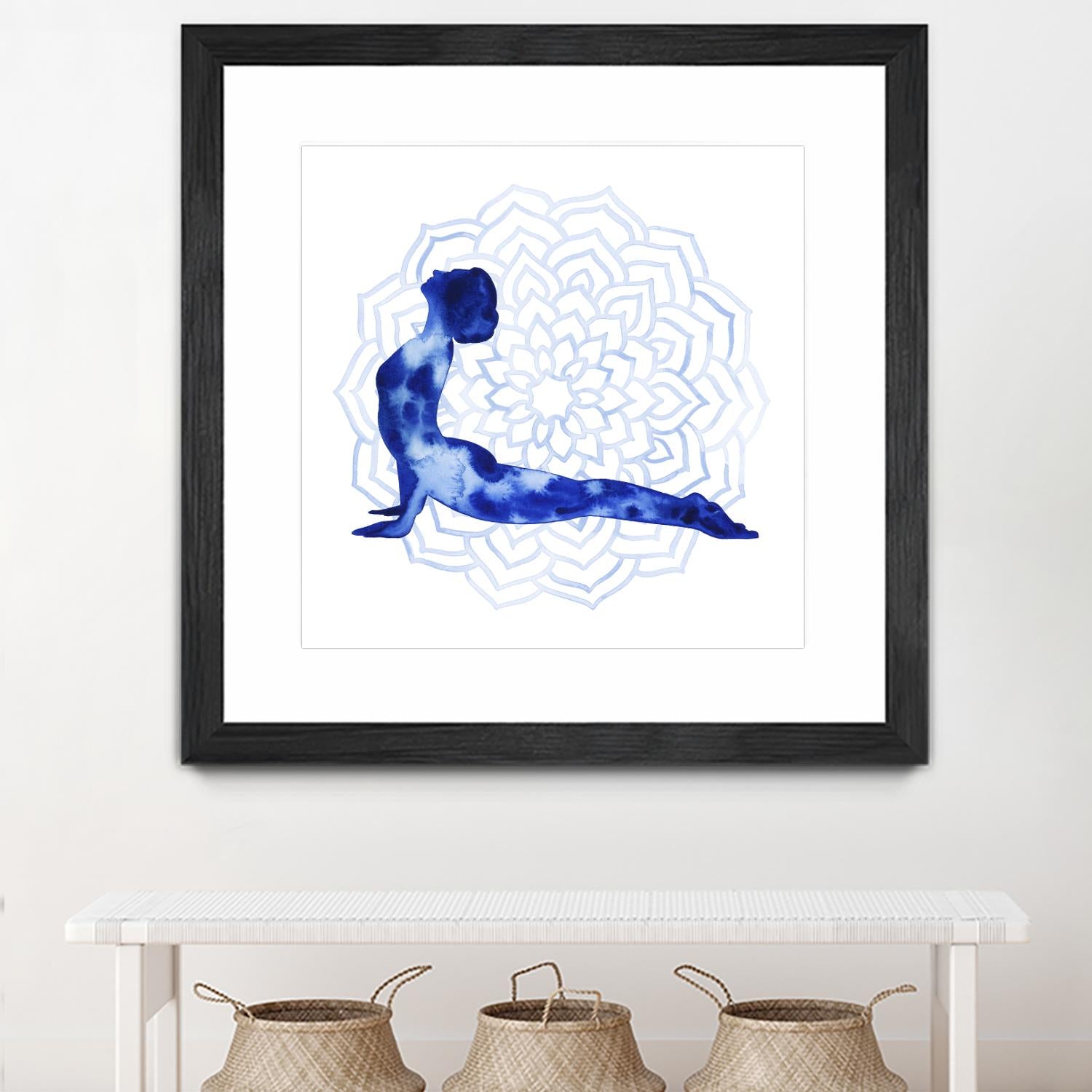 Yoga Flow VI by Grace Popp on GIANT ART - blue leisure