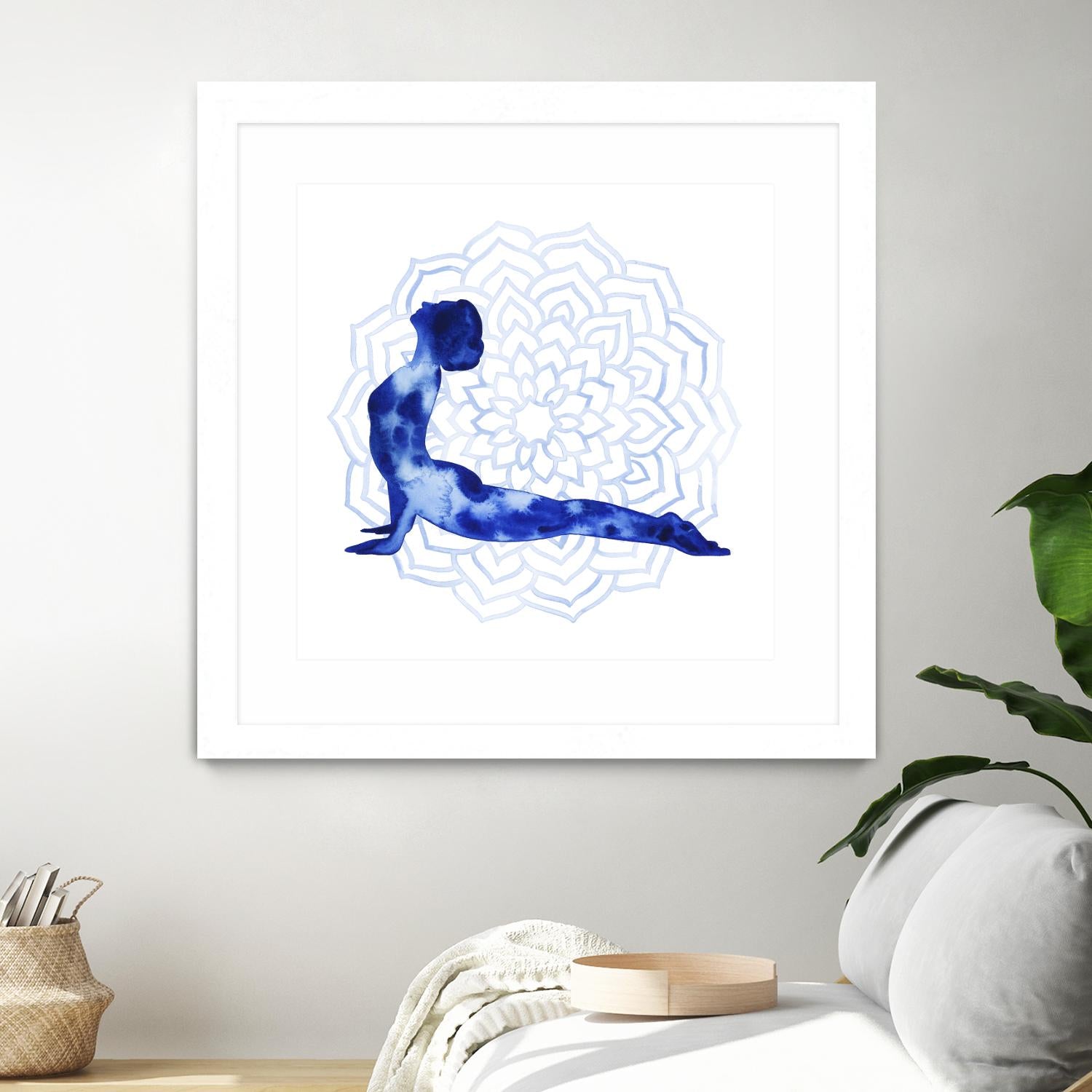 Yoga Flow VI by Grace Popp on GIANT ART - blue leisure