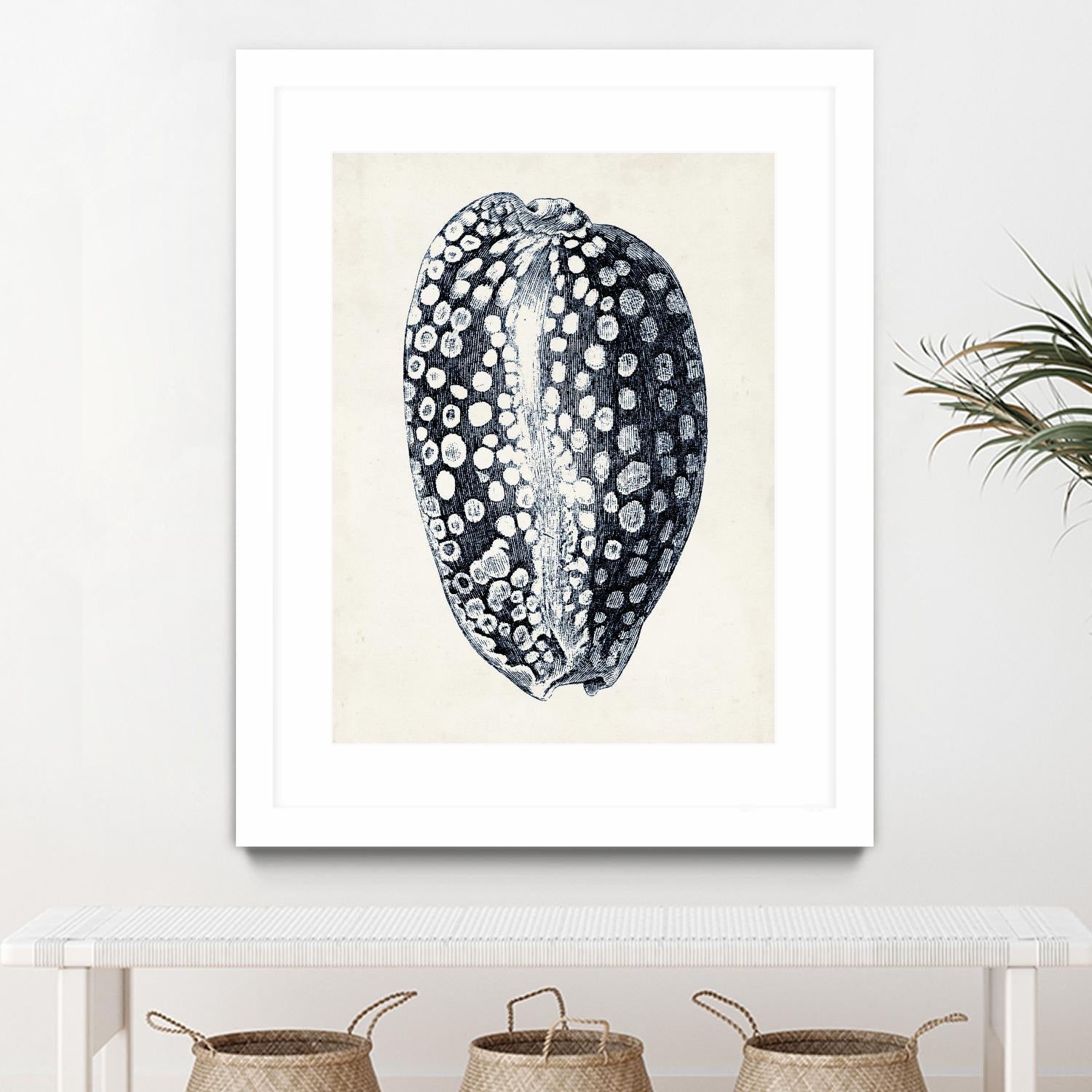 Coastal Collection in Indigo III by Vision Studio on GIANT ART - blue tropical