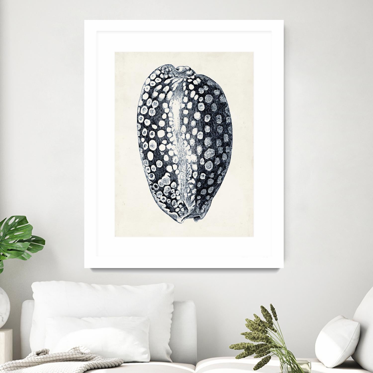 Coastal Collection in Indigo III by Vision Studio on GIANT ART - blue tropical