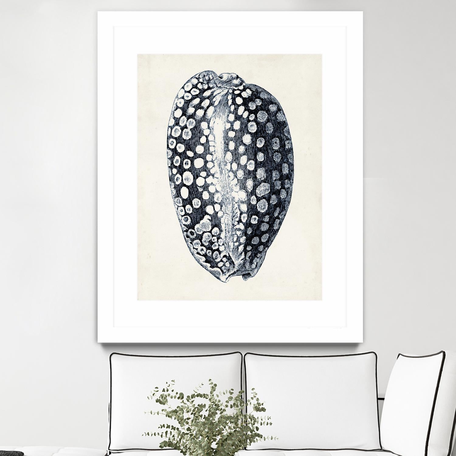 Coastal Collection in Indigo III by Vision Studio on GIANT ART - blue tropical