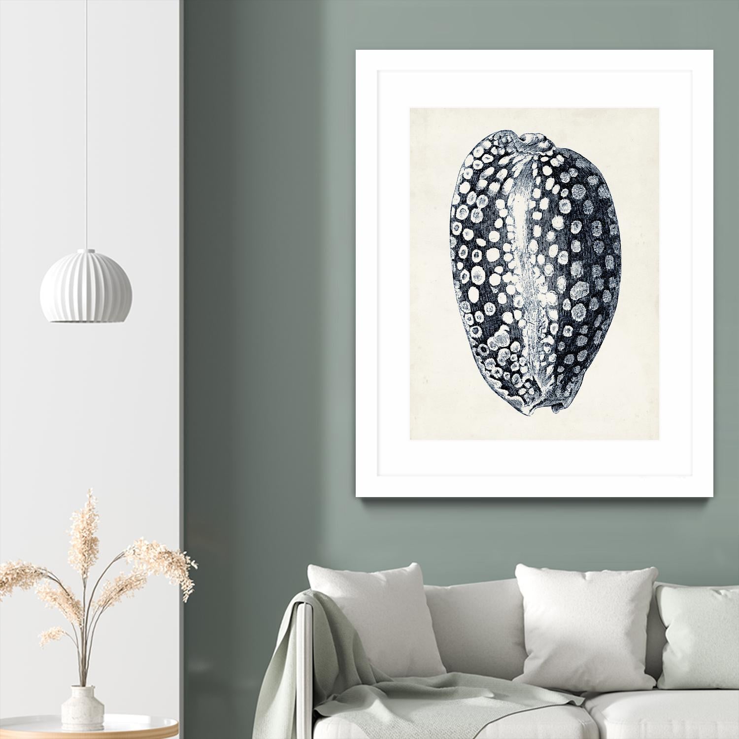 Coastal Collection in Indigo III by Vision Studio on GIANT ART - blue tropical