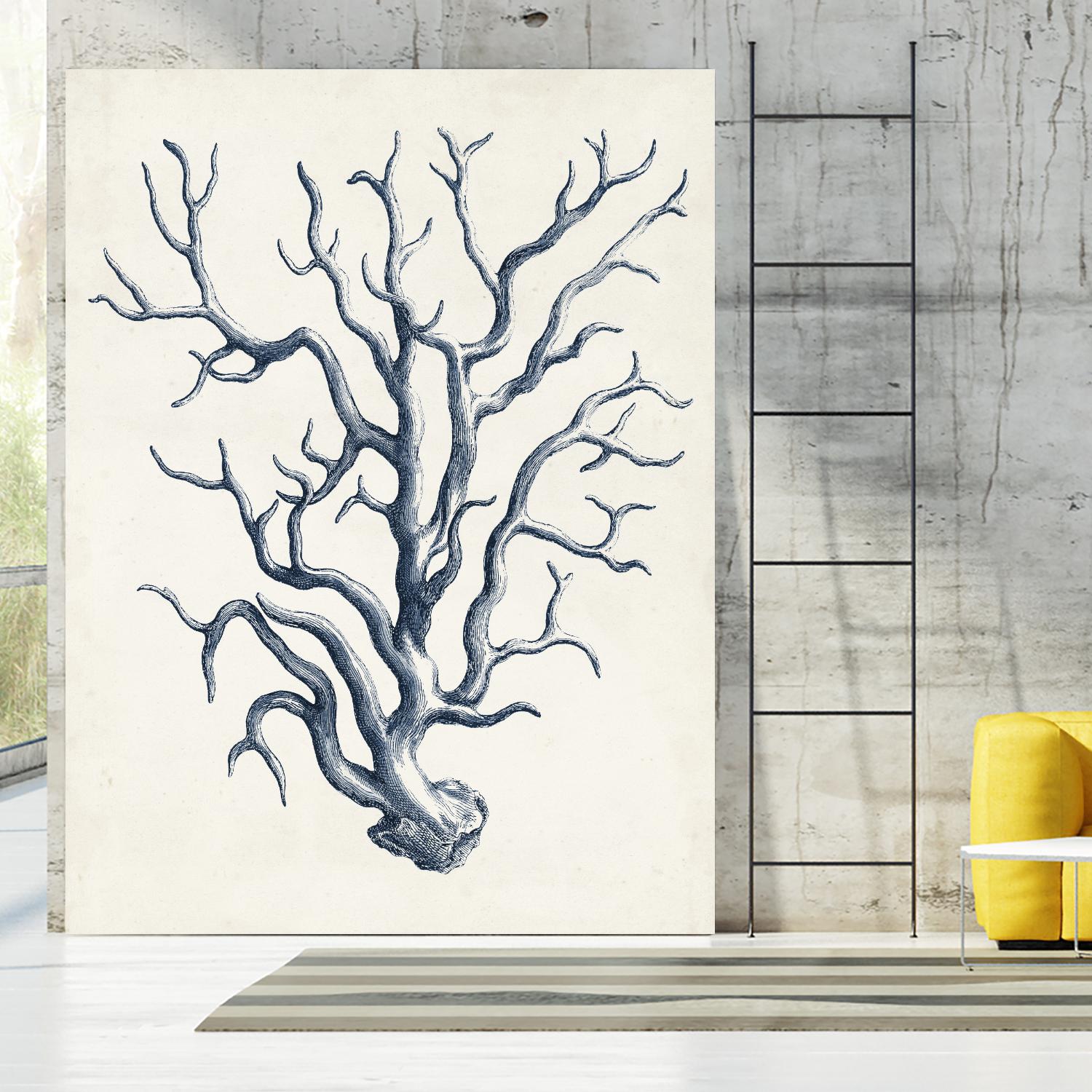 Coastal Collection in Indigo IV by Vision Studio on GIANT ART - blue tropical