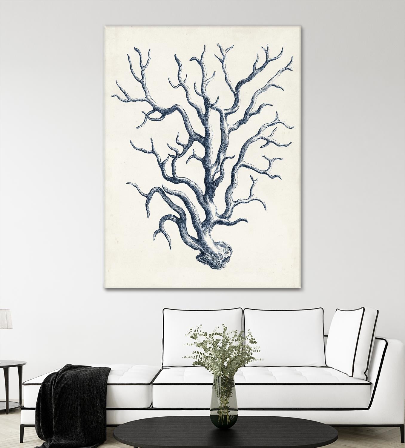 Coastal Collection in Indigo IV by Vision Studio on GIANT ART - blue tropical