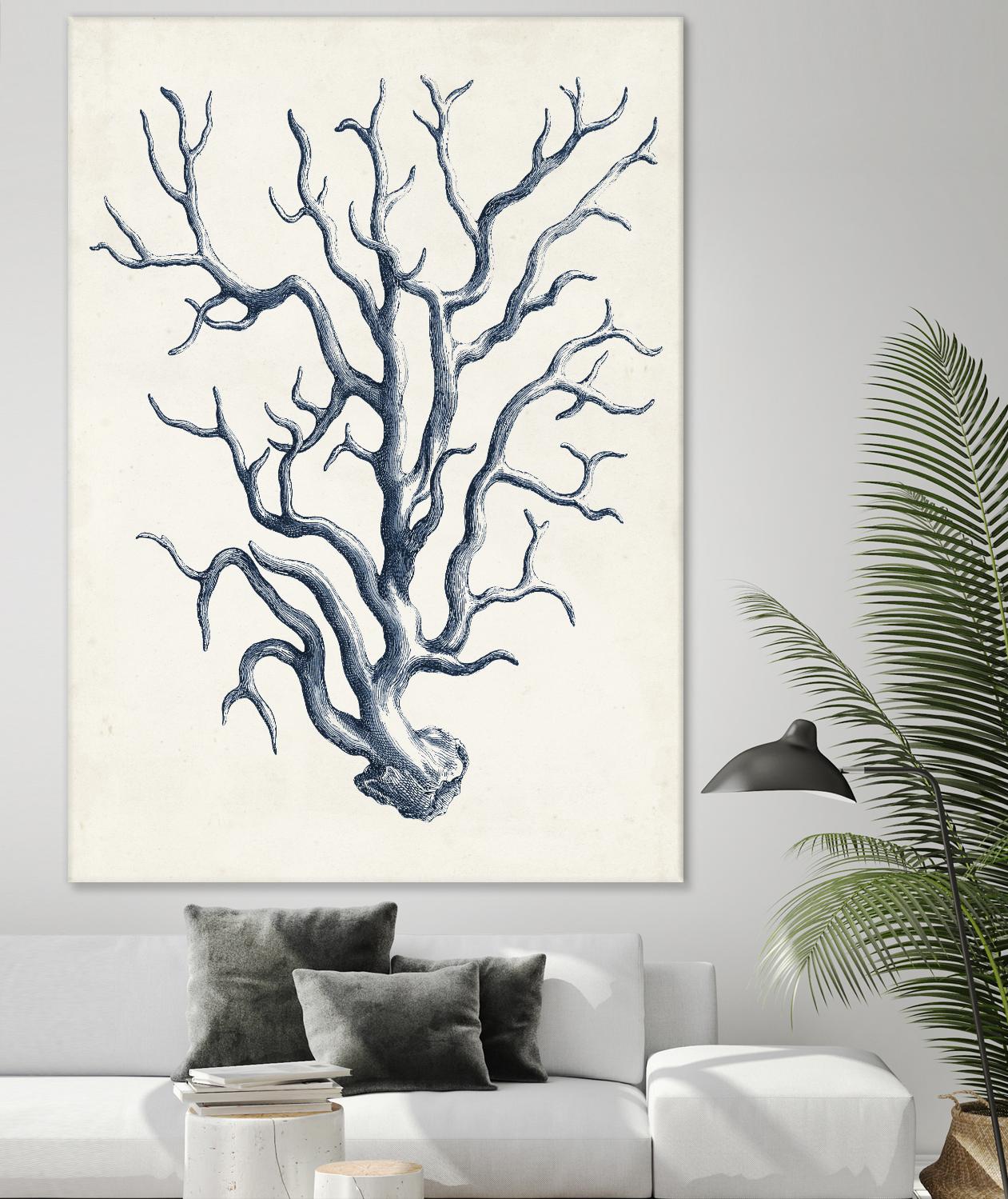 Coastal Collection in Indigo IV by Vision Studio on GIANT ART - blue tropical