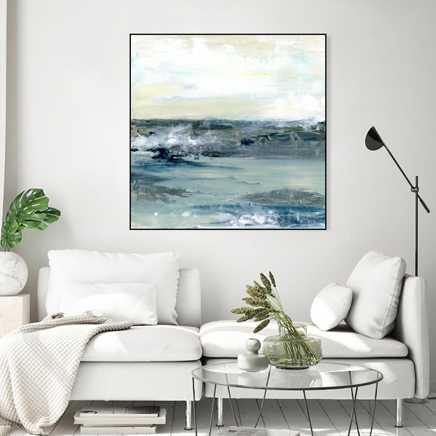 Coastal Blues I by Lila Bramma on GIANT ART - white landscapes & seascapes abstract