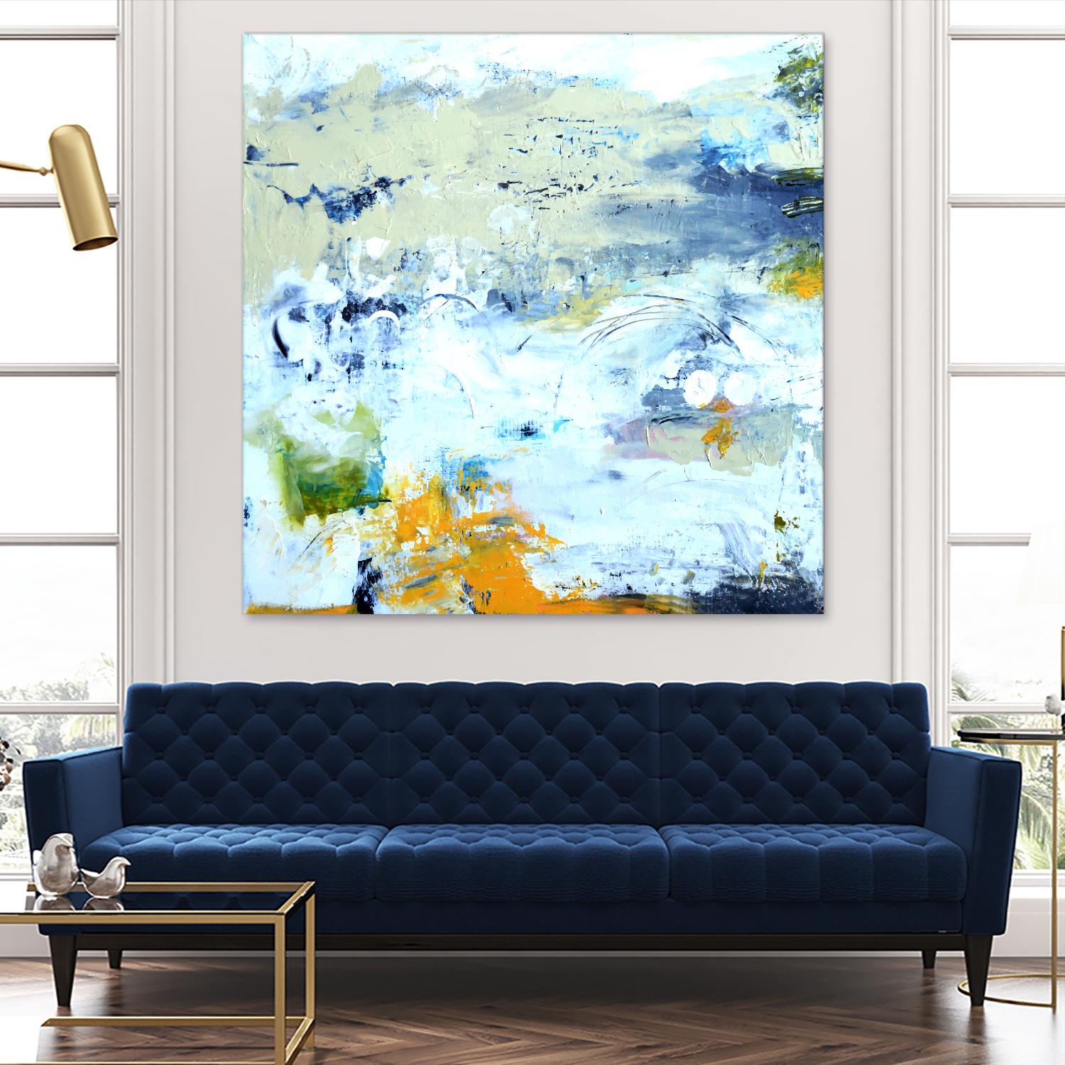 Abstract Beach by Karen Fields on GIANT ART - green abstract abstract