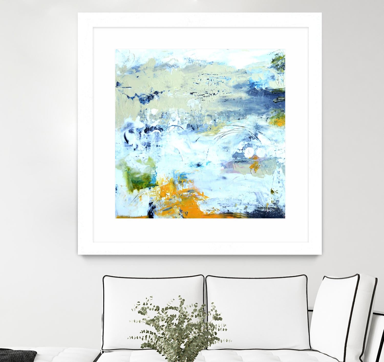 Abstract Beach by Karen Fields on GIANT ART - green abstract abstract