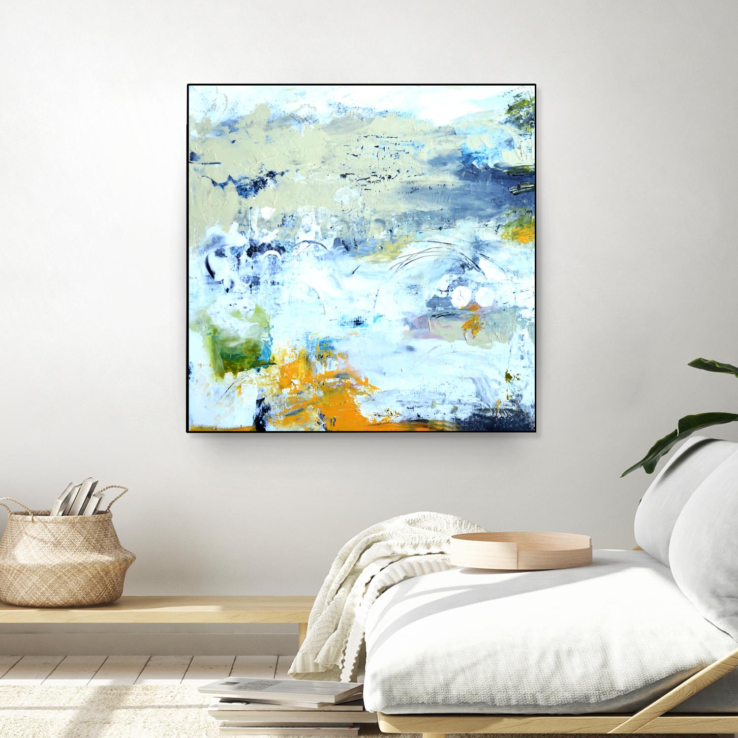 Abstract Beach by Karen Fields on GIANT ART - green abstract abstract