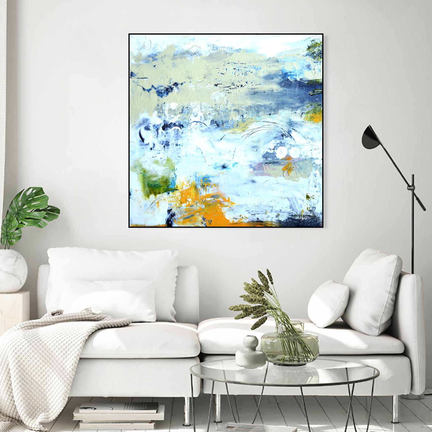 Abstract Beach by Karen Fields on GIANT ART - green abstract abstract