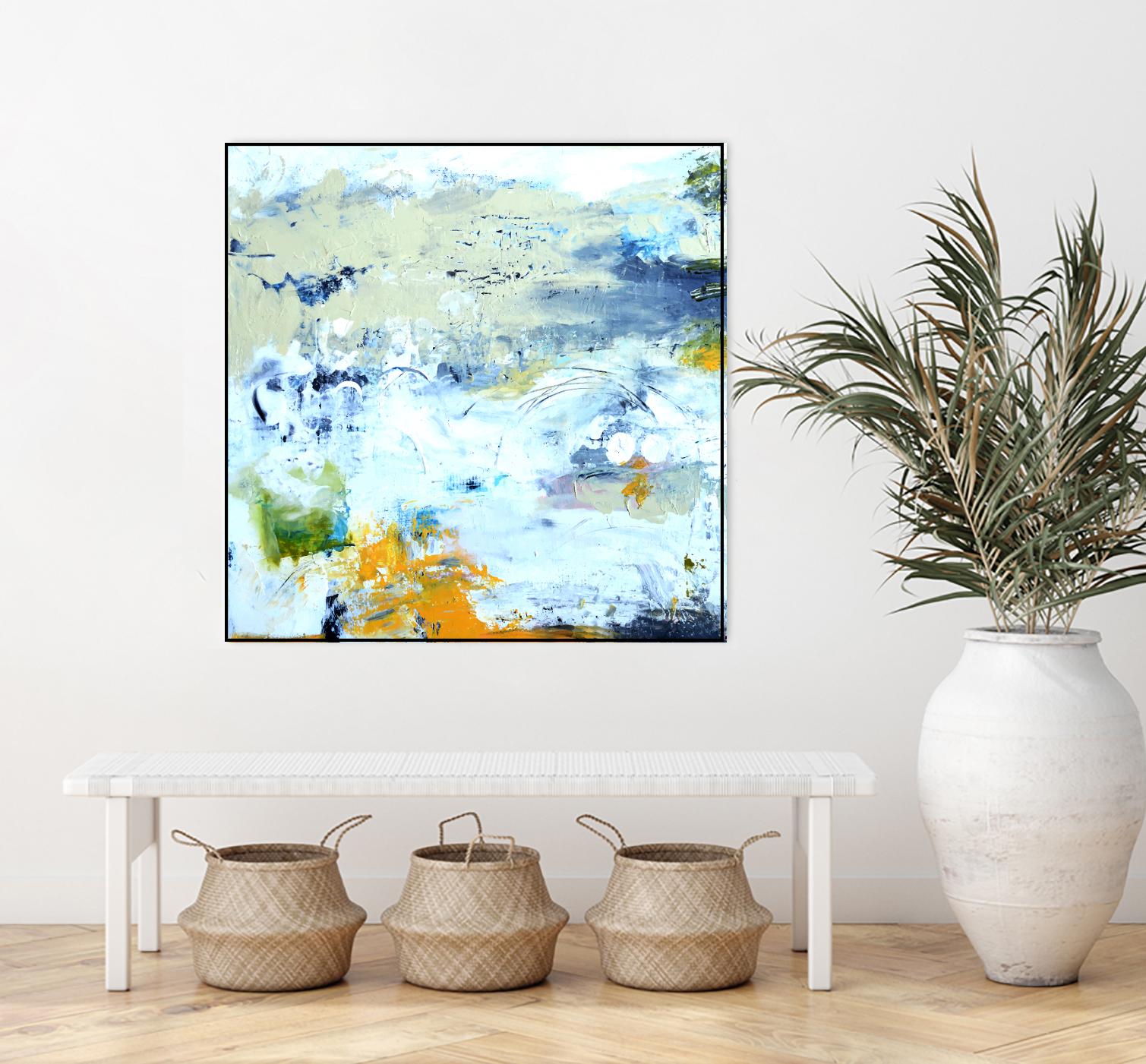 Abstract Beach by Karen Fields on GIANT ART - green abstract abstract