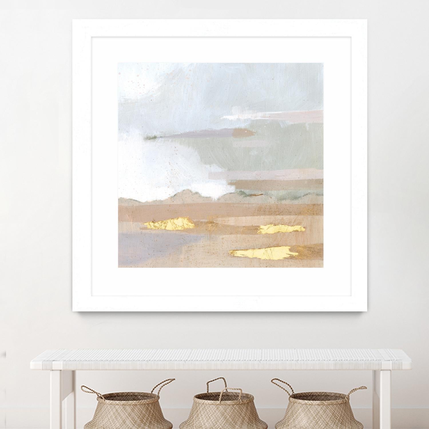 Abstract Coastland I by Victoria Borges on GIANT ART - gold landscapes & seascapes abstract
