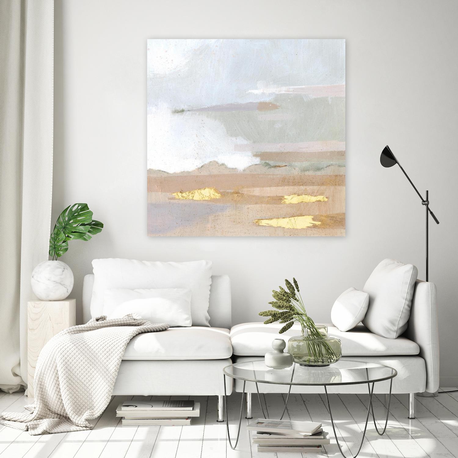 Abstract Coastland I by Victoria Borges on GIANT ART - gold landscapes & seascapes abstract