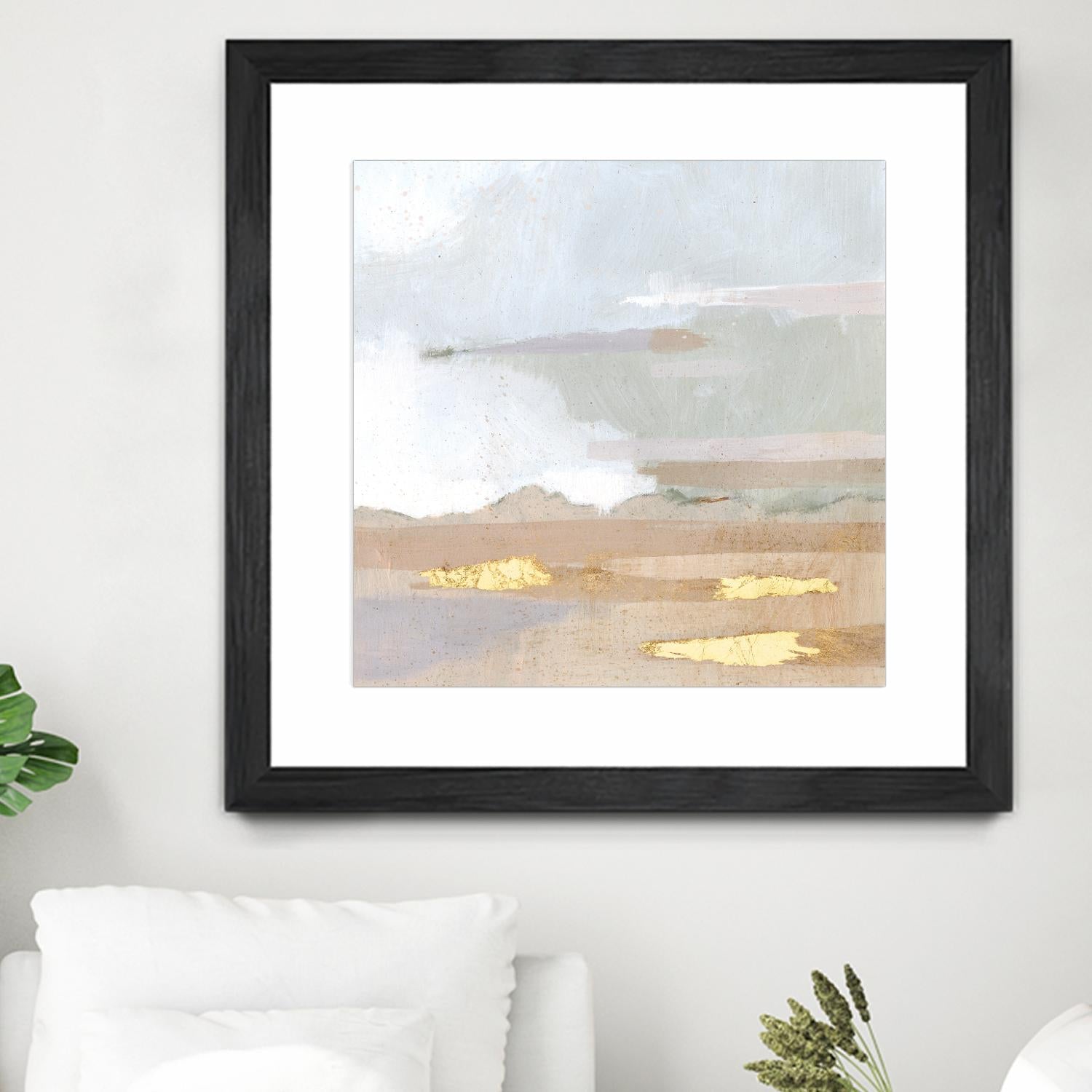 Abstract Coastland I by Victoria Borges on GIANT ART - gold landscapes & seascapes abstract