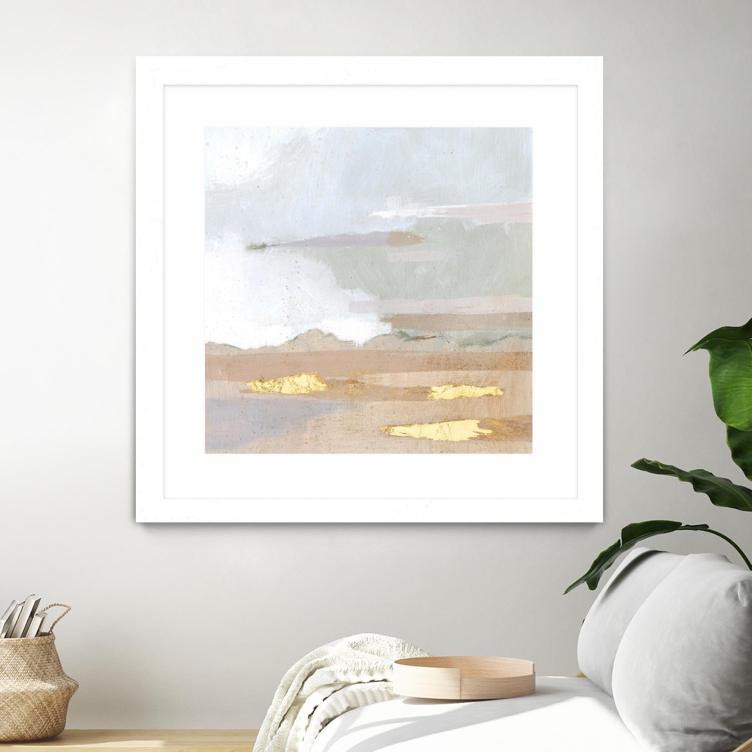 Abstract Coastland I by Victoria Borges on GIANT ART - gold landscapes & seascapes abstract