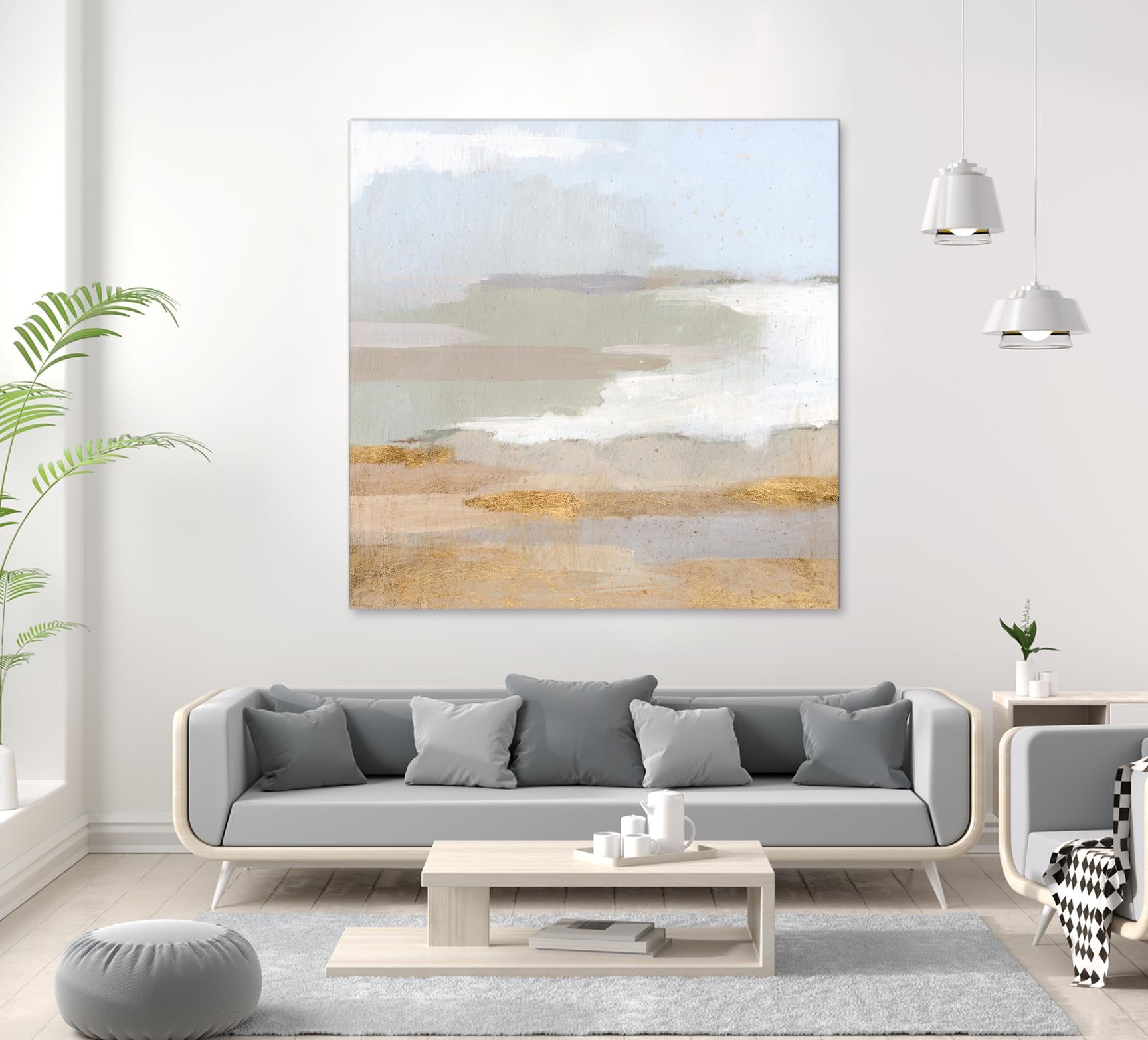 Abstract Coastland II by Victoria Borges on GIANT ART - gold landscapes & seascapes abstract