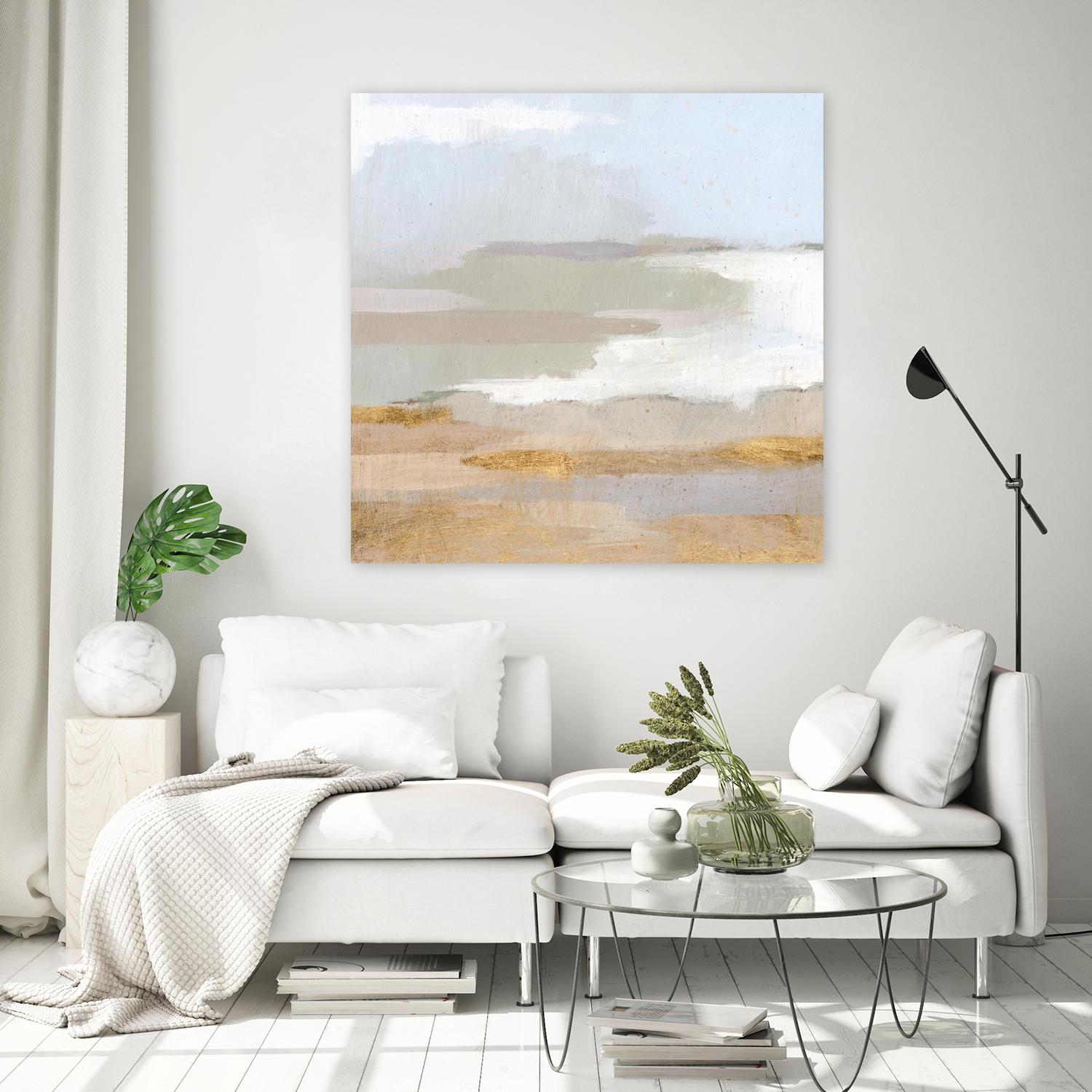 Abstract Coastland II by Victoria Borges on GIANT ART - gold landscapes & seascapes abstract