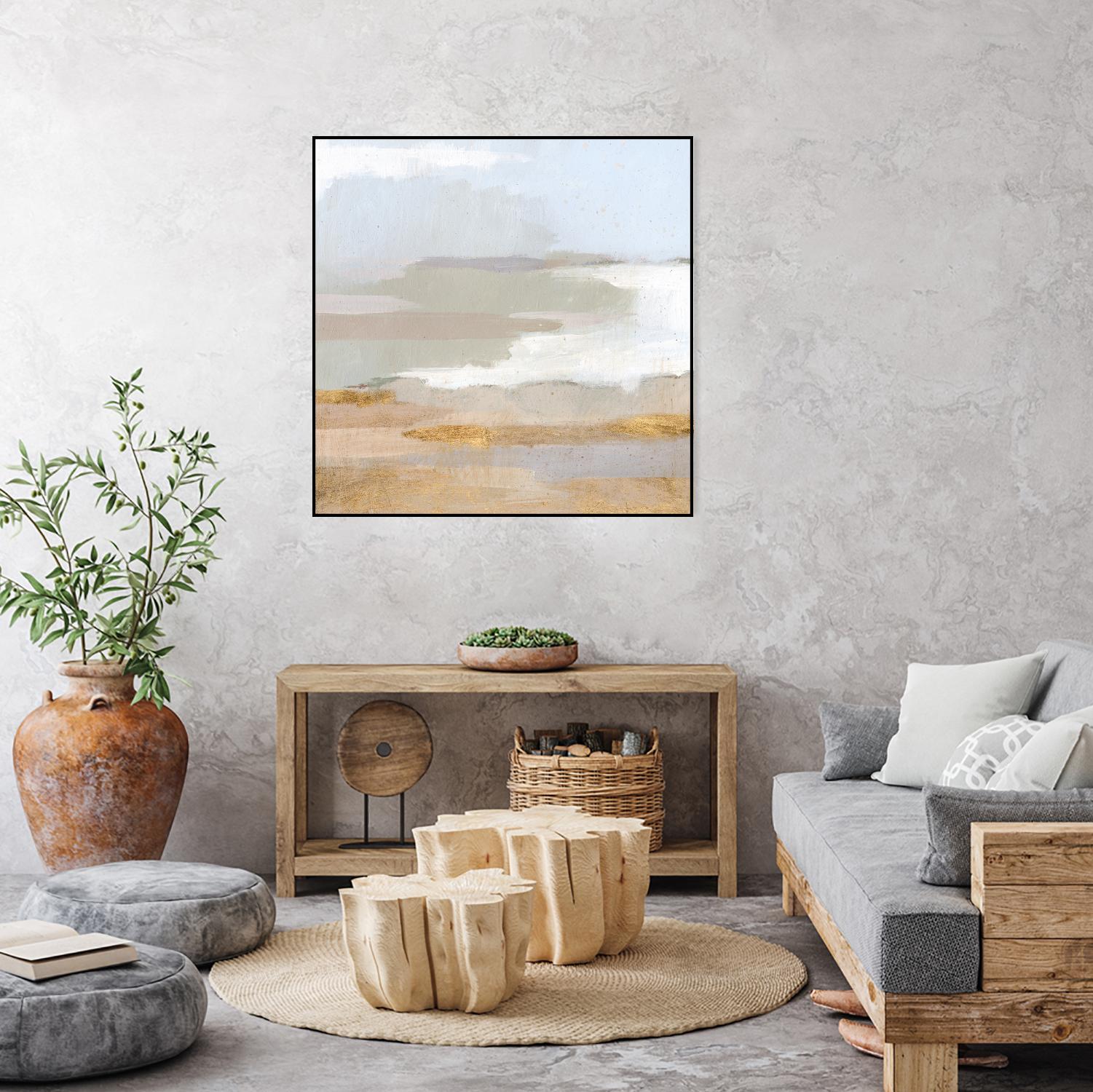 Abstract Coastland II by Victoria Borges on GIANT ART - gold landscapes & seascapes abstract