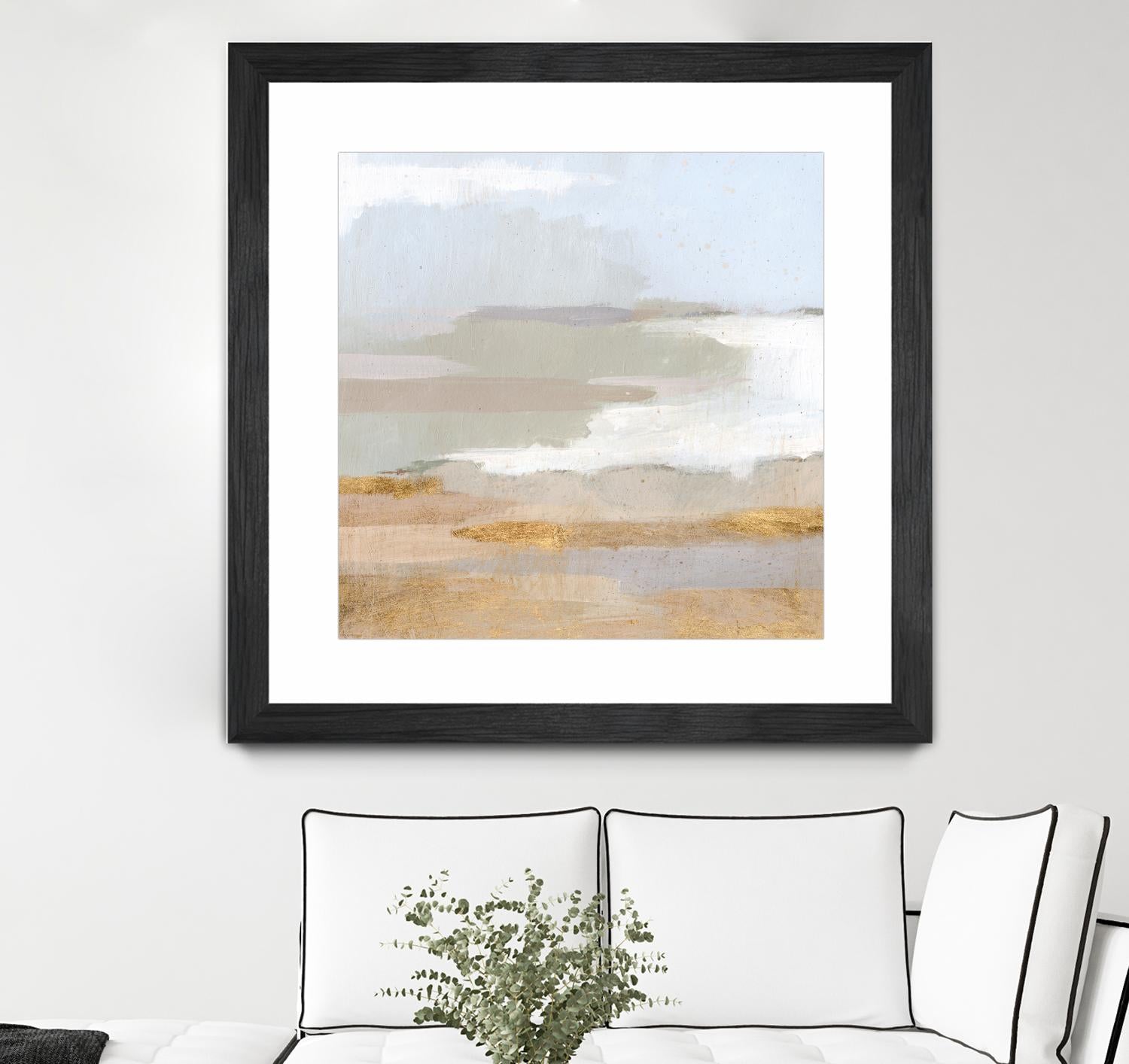 Abstract Coastland II by Victoria Borges on GIANT ART - gold landscapes & seascapes abstract