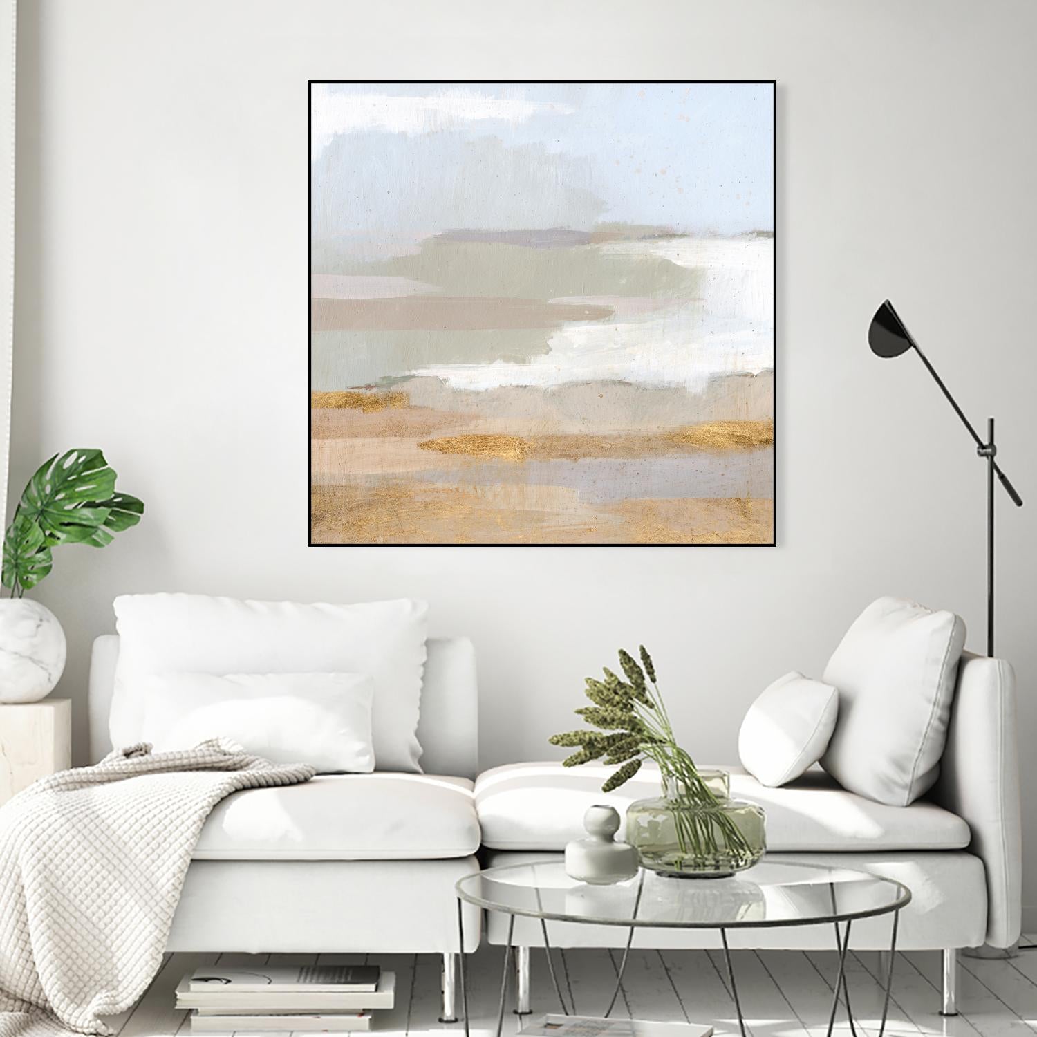 Abstract Coastland II by Victoria Borges on GIANT ART - gold landscapes & seascapes abstract
