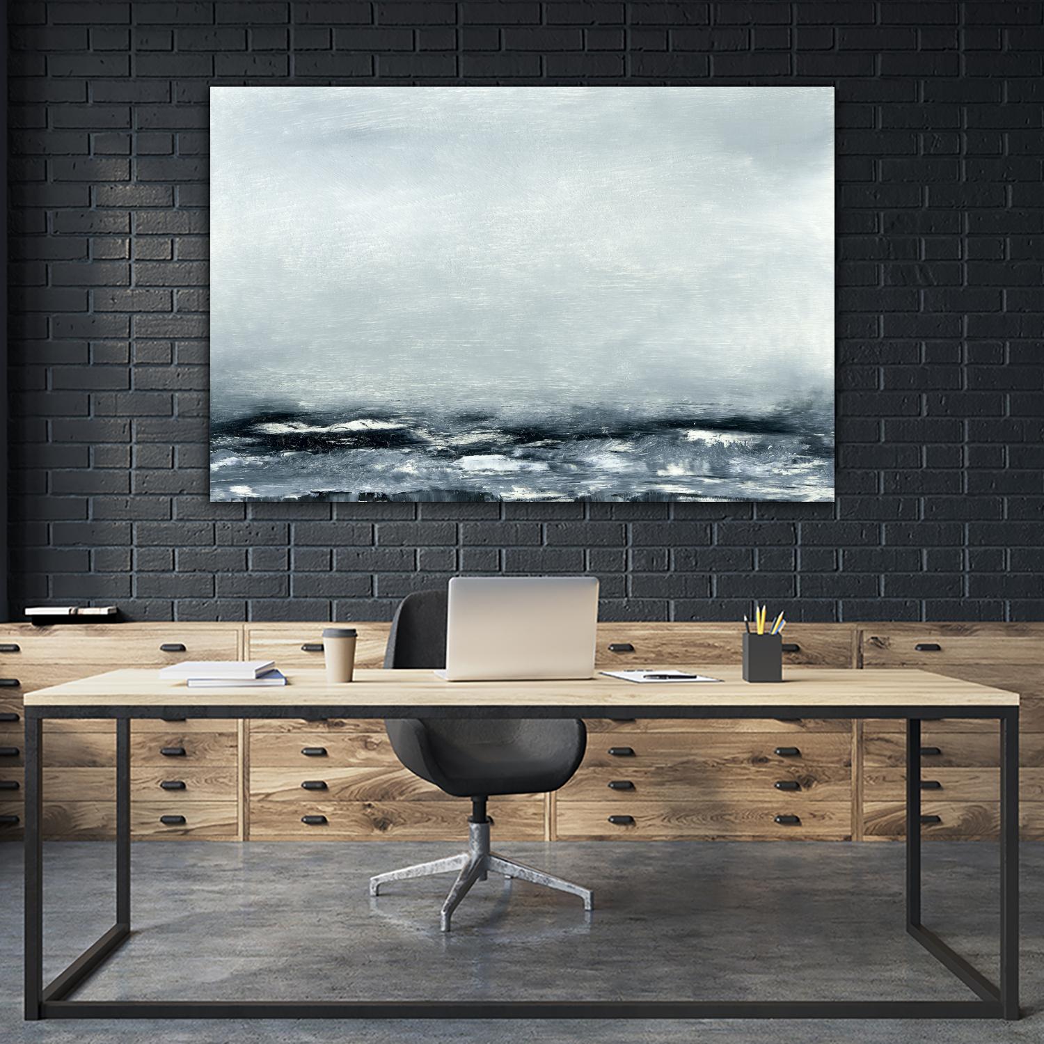 Sea View IV by Sharon Gordon on GIANT ART - blue costal ocean