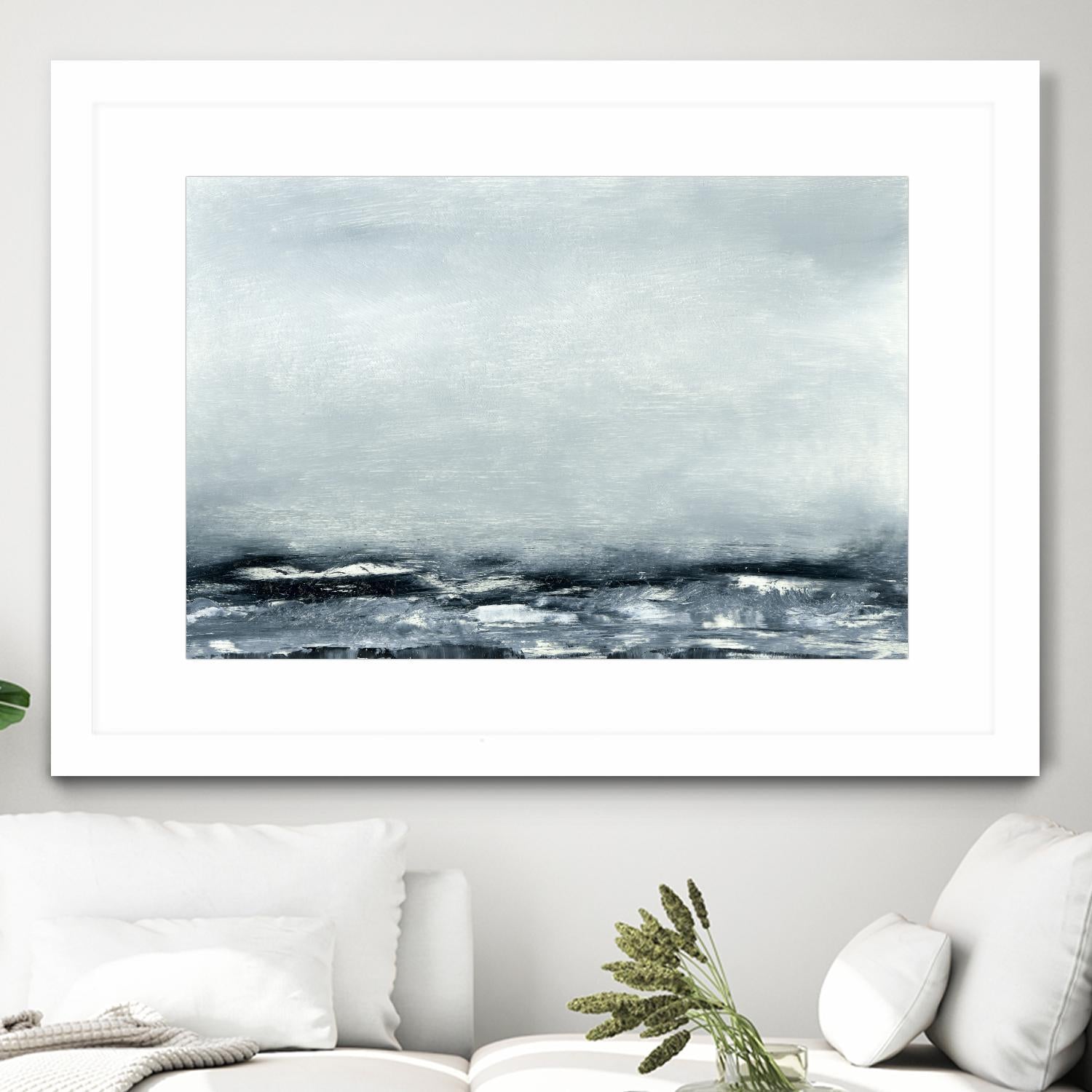 Sea View IV by Sharon Gordon on GIANT ART - blue costal ocean