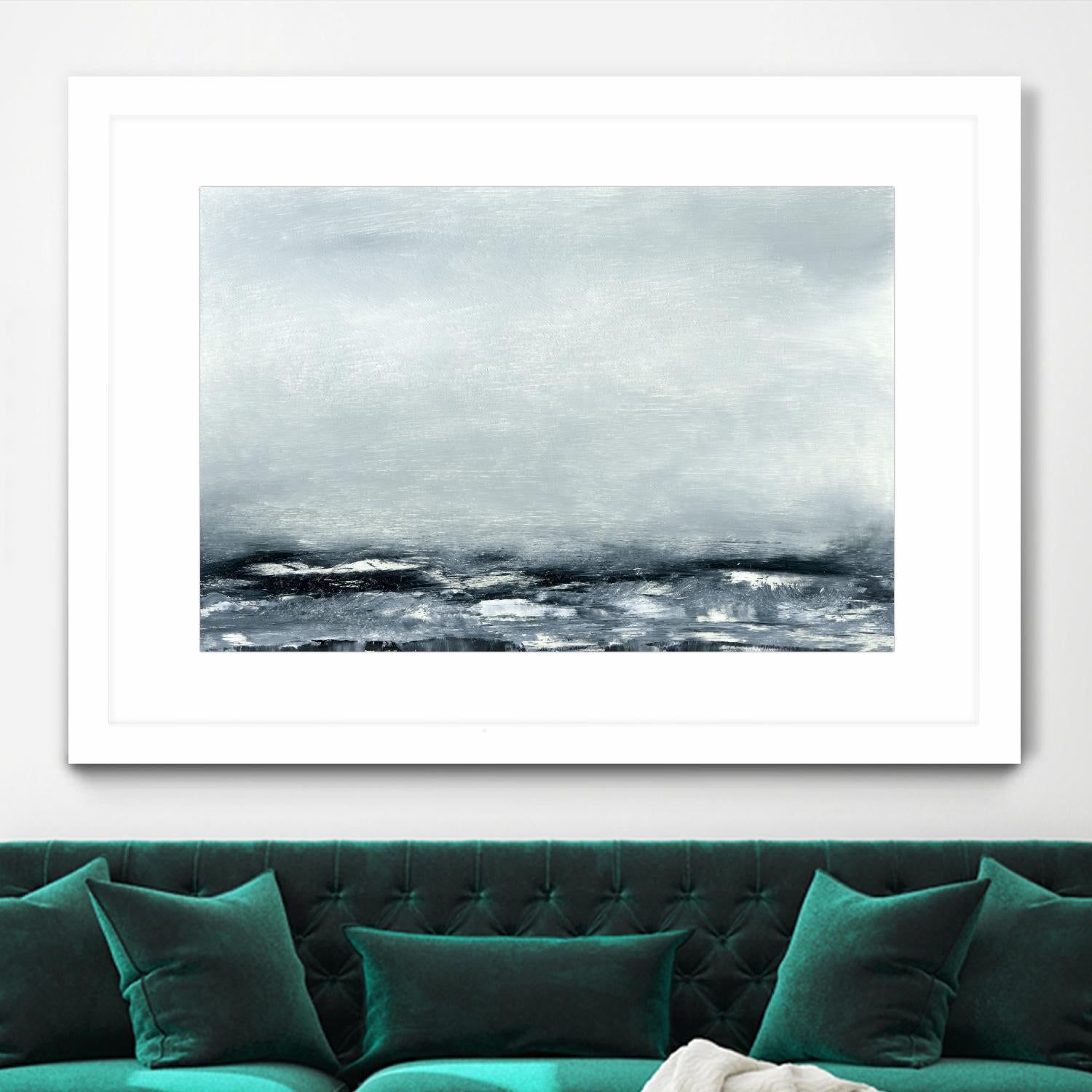 Sea View IV by Sharon Gordon on GIANT ART - blue costal ocean