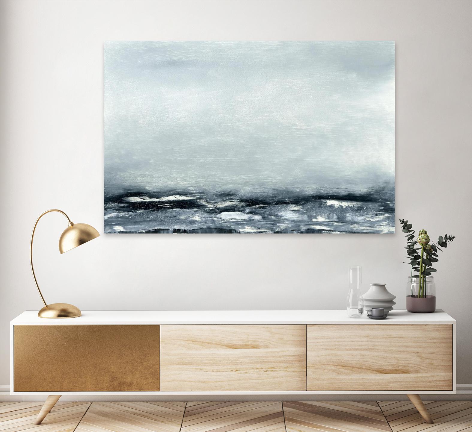 Sea View IV by Sharon Gordon on GIANT ART - blue costal ocean