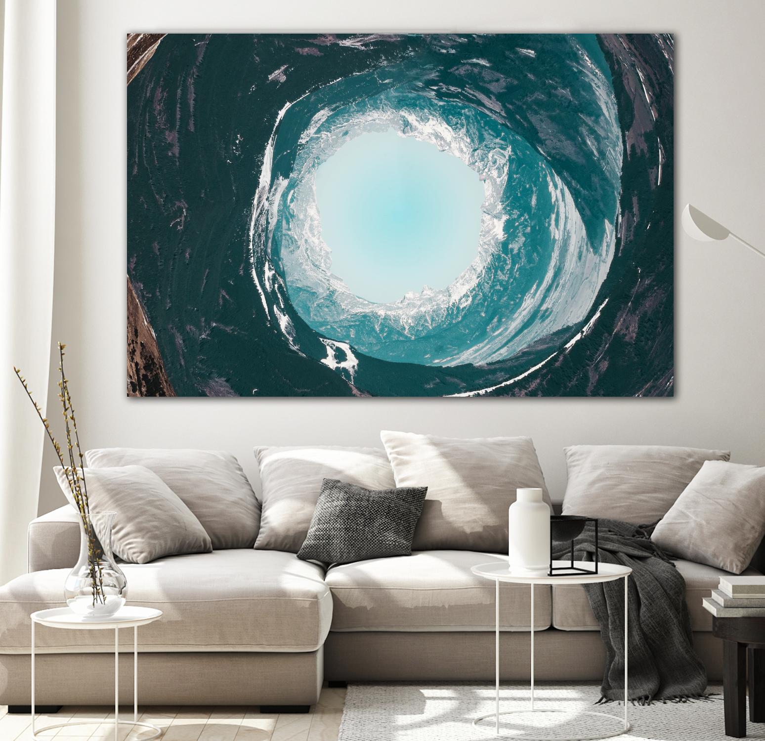 High tide illusion by Pexels on GIANT ART - white photo art