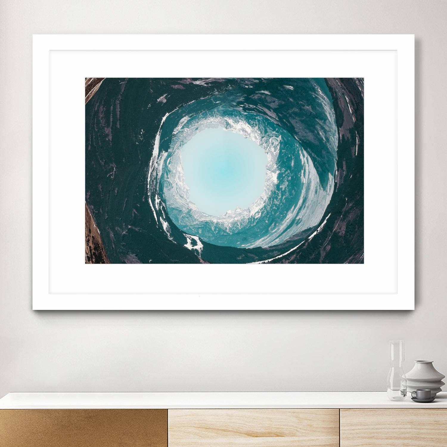 High tide illusion by Pexels on GIANT ART - white photo art