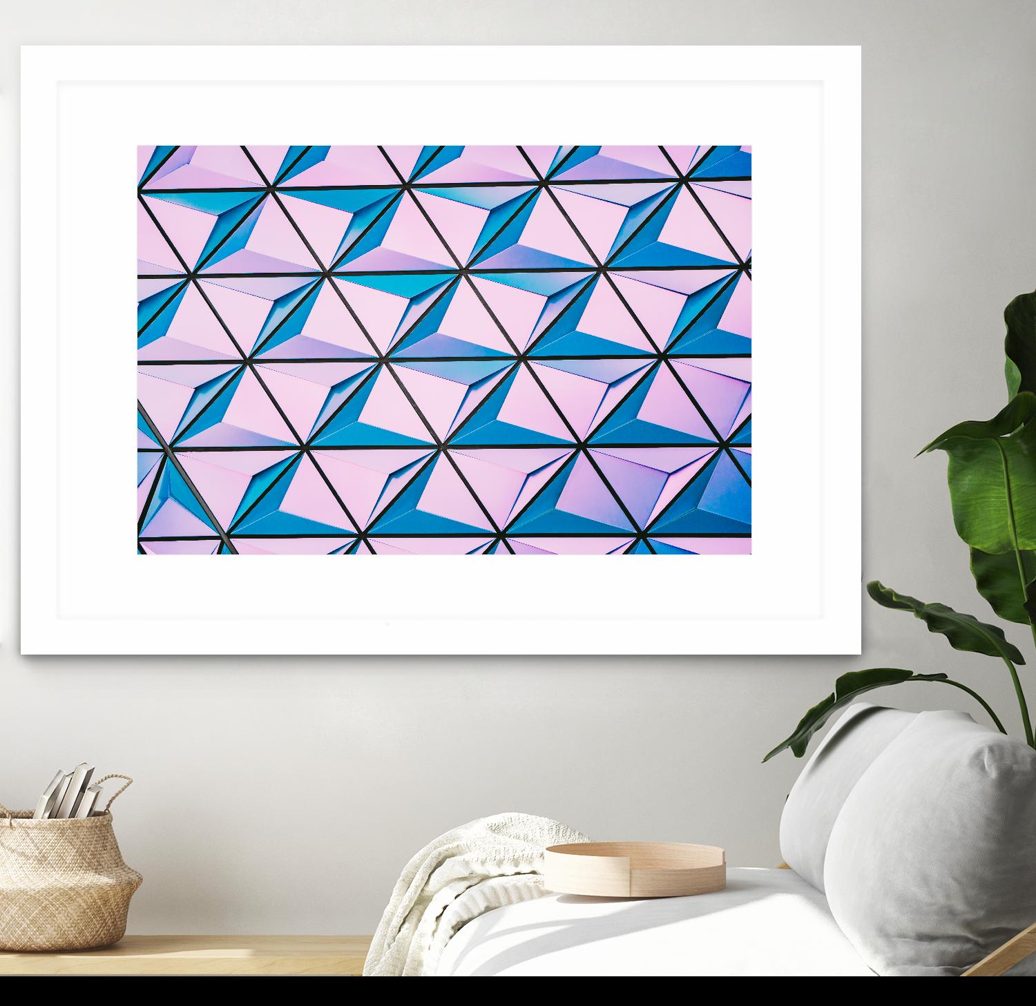 Geometrical Design by Pexels on GIANT ART - blue photo art