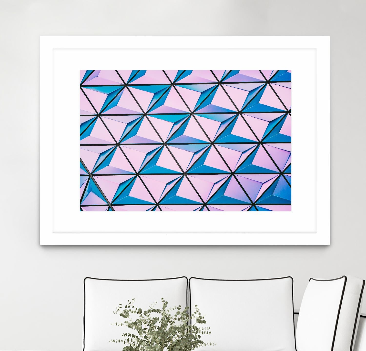 Geometrical Design by Pexels on GIANT ART - blue photo art