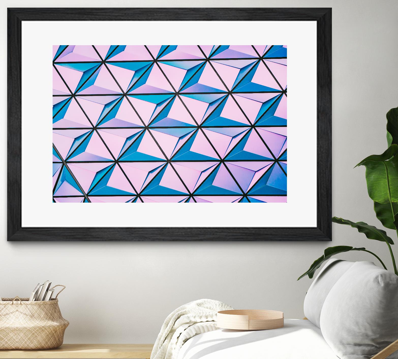 Geometrical Design by Pexels on GIANT ART - blue photo art