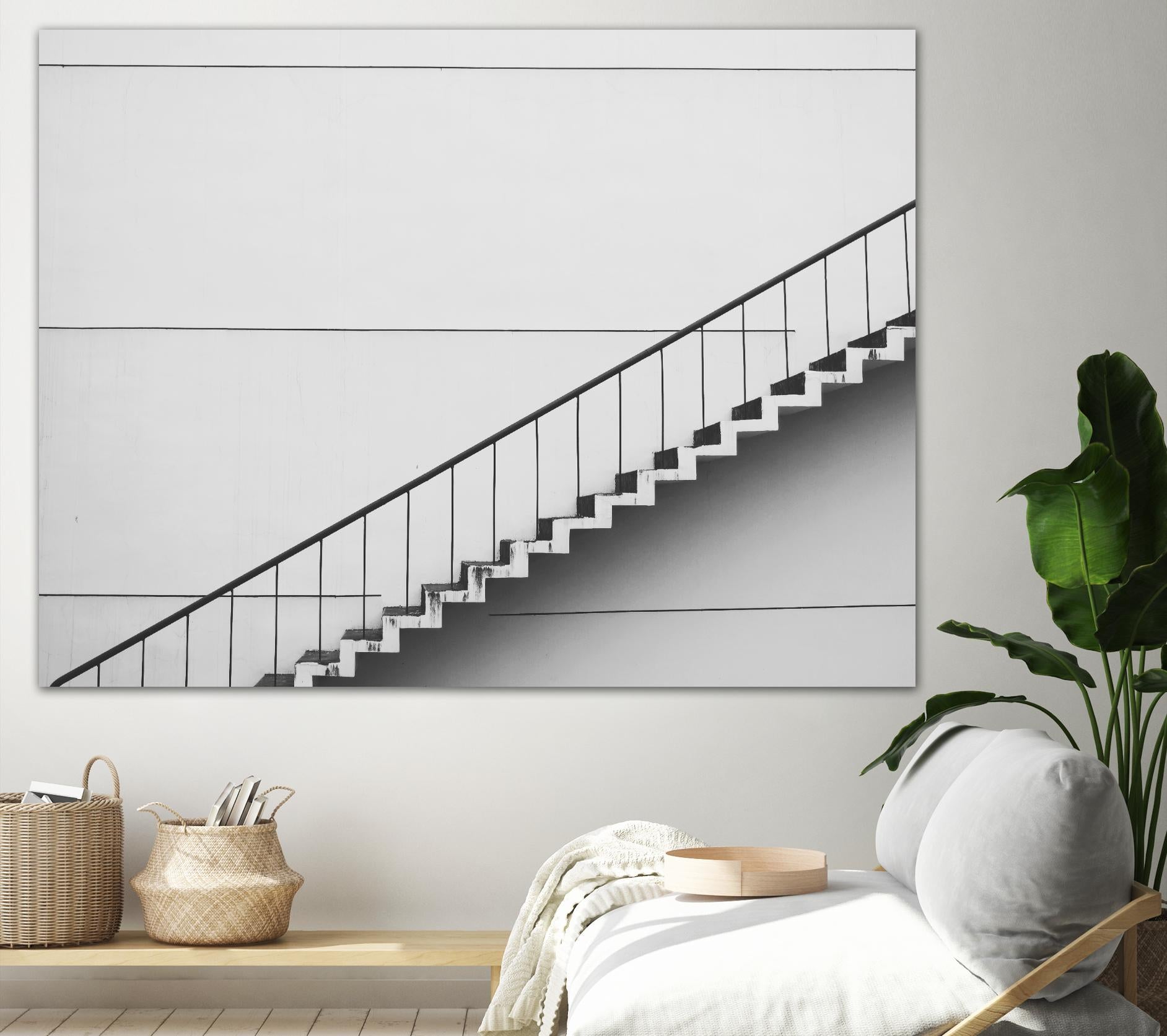 Diagonal Staircase by Pexels on GIANT ART - white photo art
