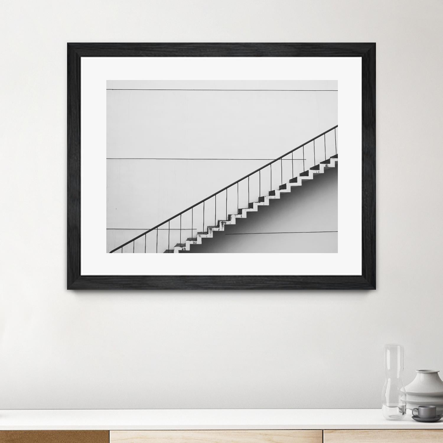Diagonal Staircase by Pexels on GIANT ART - white photo art
