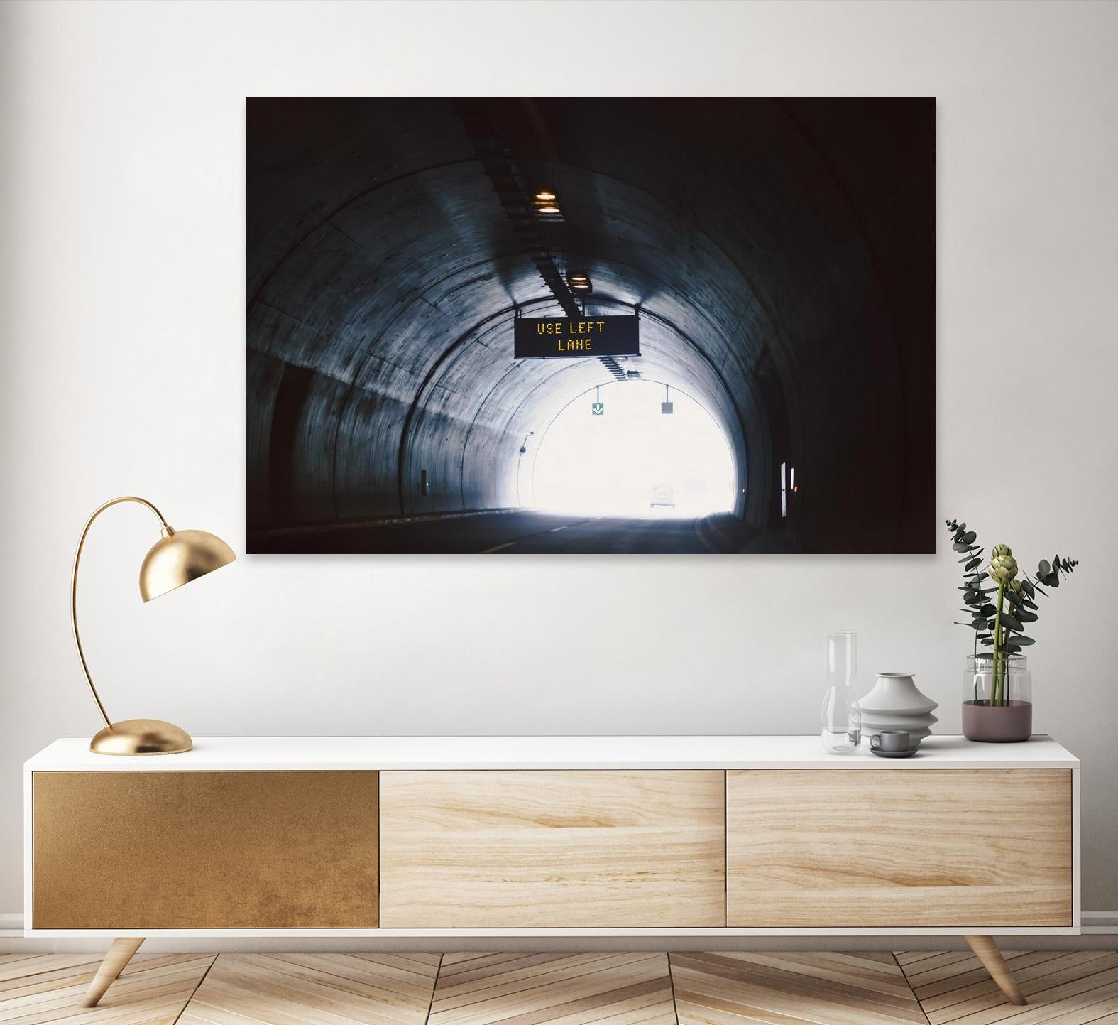 Use left lane by Pexels on GIANT ART - white photo art