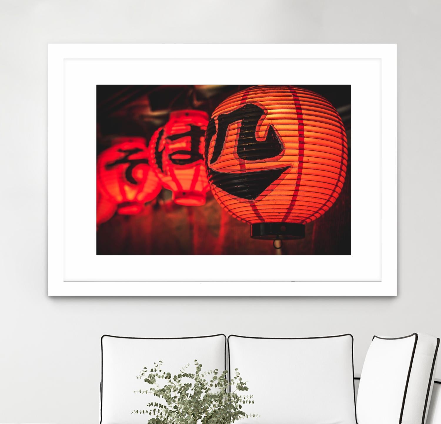 Chinese lanterns by Pexels on GIANT ART - black photo art