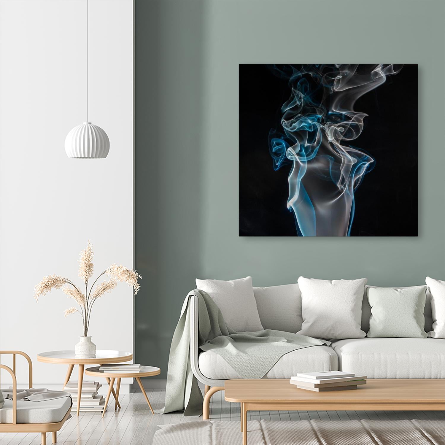 Blue smoke by Pexels on GIANT ART - blue photo art