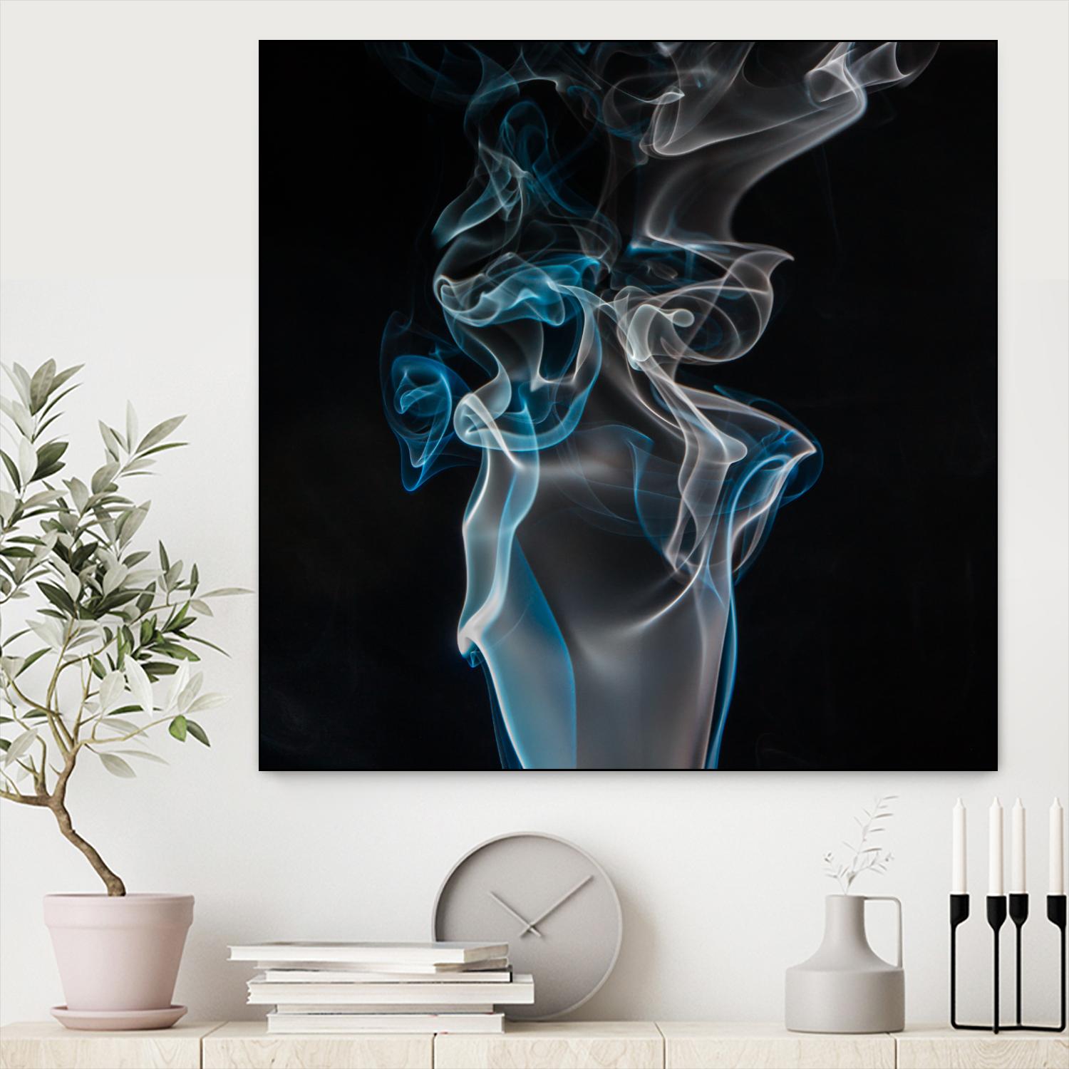 Blue smoke by Pexels on GIANT ART - blue photo art