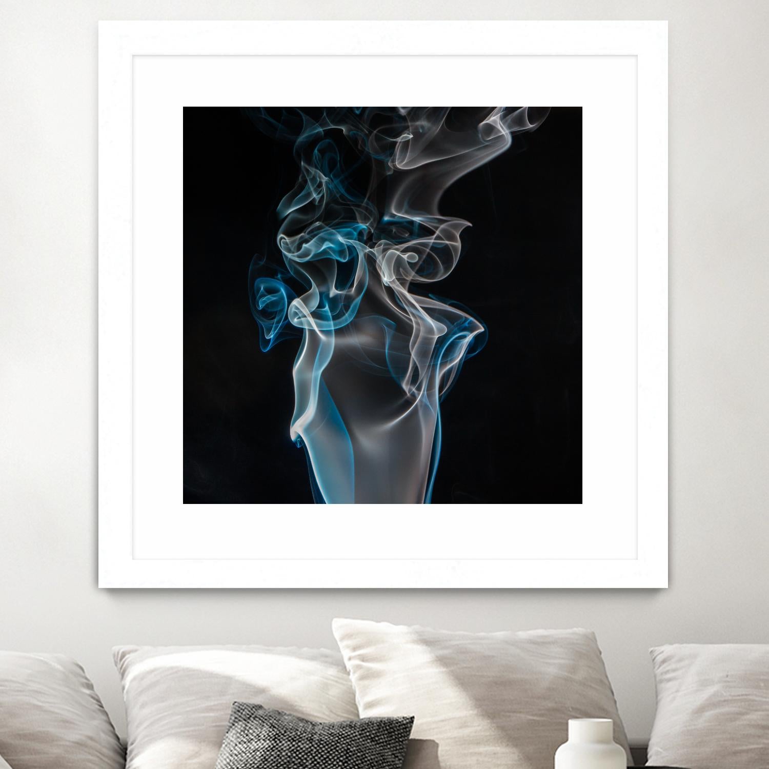 Blue smoke by Pexels on GIANT ART - blue photo art