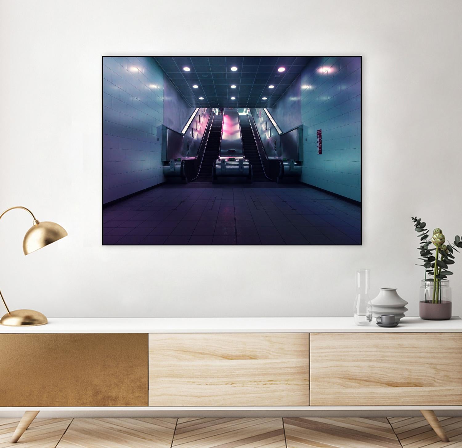 Up or down by Pexels on GIANT ART - pink photo art