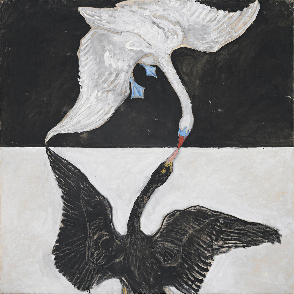 Group IX/SUW, No. 1, The Swan, No. 1, 1914-1915 by Hilma af Klint on GIANT ART - white museums birds