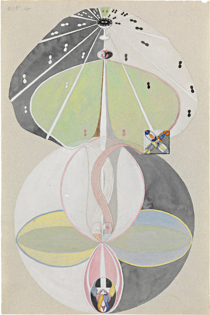 Tree of Knowledge, No. 5, 1915 by Hilma af Klint on GIANT ART - beige museums