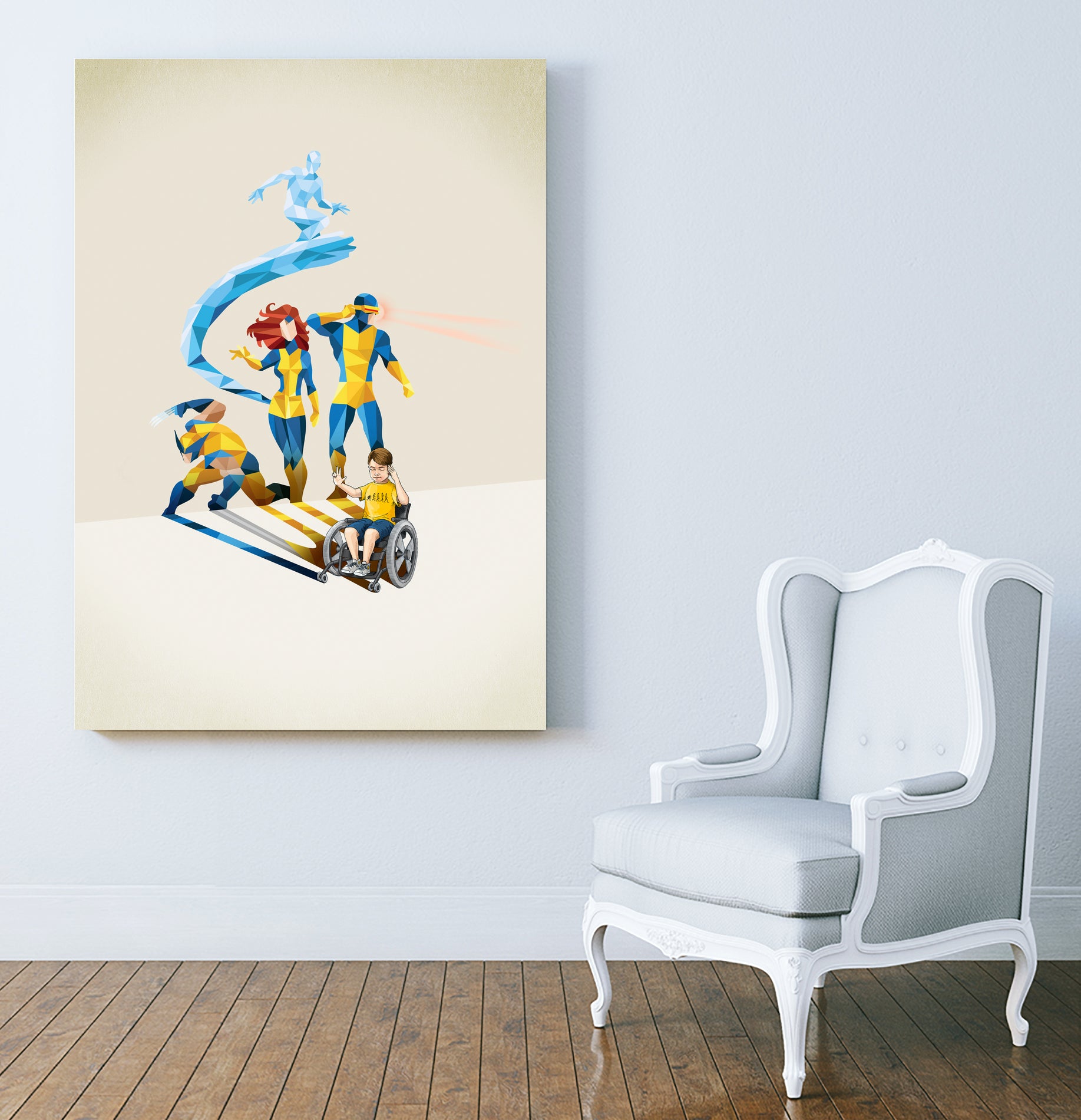 Will Power by Jason Ratliff on GIANT ART - blue digital super hero