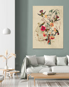 Flower Anatomy by Caterina Lo Cicero on GIANT ART - red digital