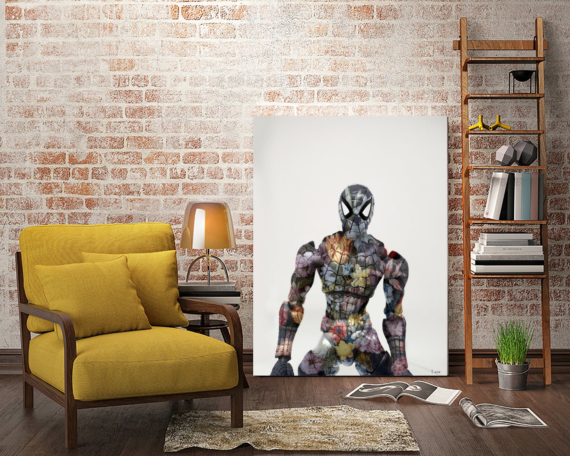 Botanical Spiderman by Caterina Lo Cicero  on GIANT ART