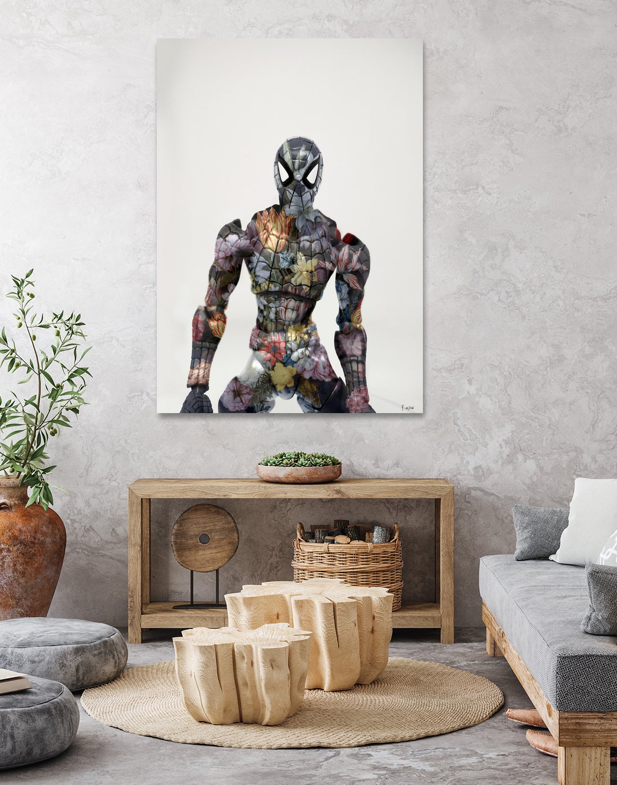 Botanical Spiderman by Caterina Lo Cicero  on GIANT ART