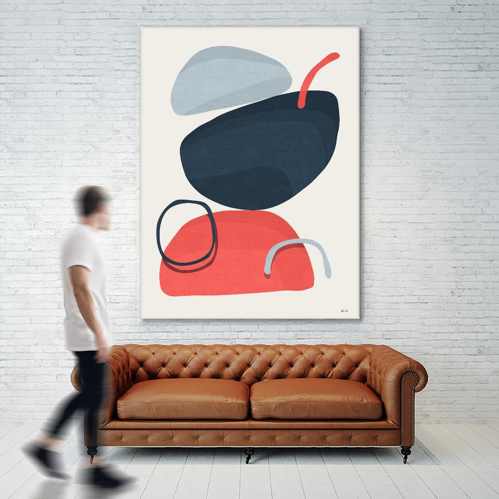 Abstract XIV by Vitor Costa on GIANT ART - red digital contemporary