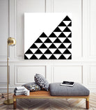 Abstract geometric pattern - black and white. by Keren Shiker on GIANT ART - black digital painting